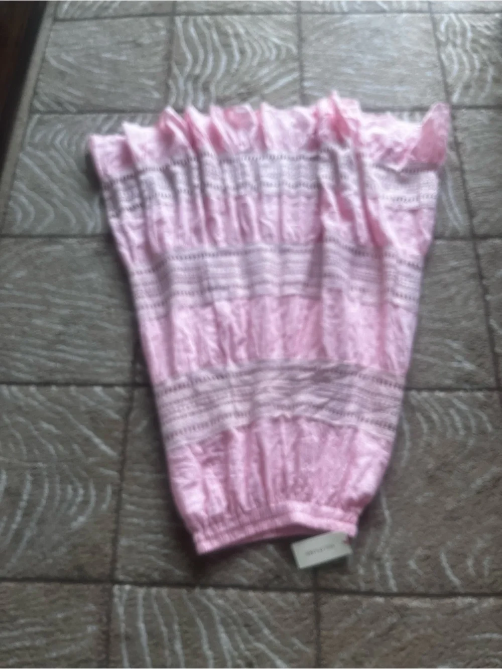 New Solitaire Light Pink Tiered Maxi Skirt size S - Picture 6 of 12